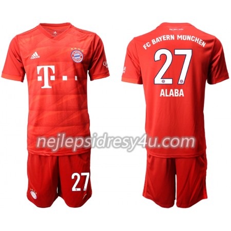 Fotbalový Dres FC Bayern Mnichov ALABA 27 Dětské Domácí 2019/20